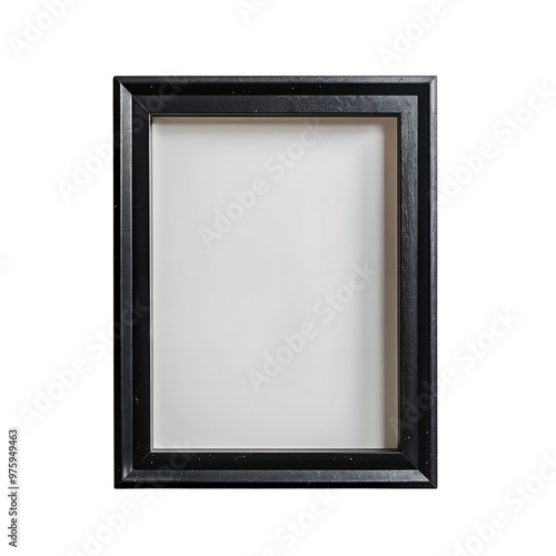 Picture frame isolated on white background, cut out