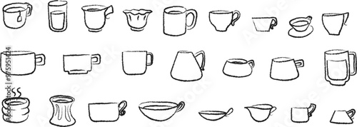 Collection de tasses