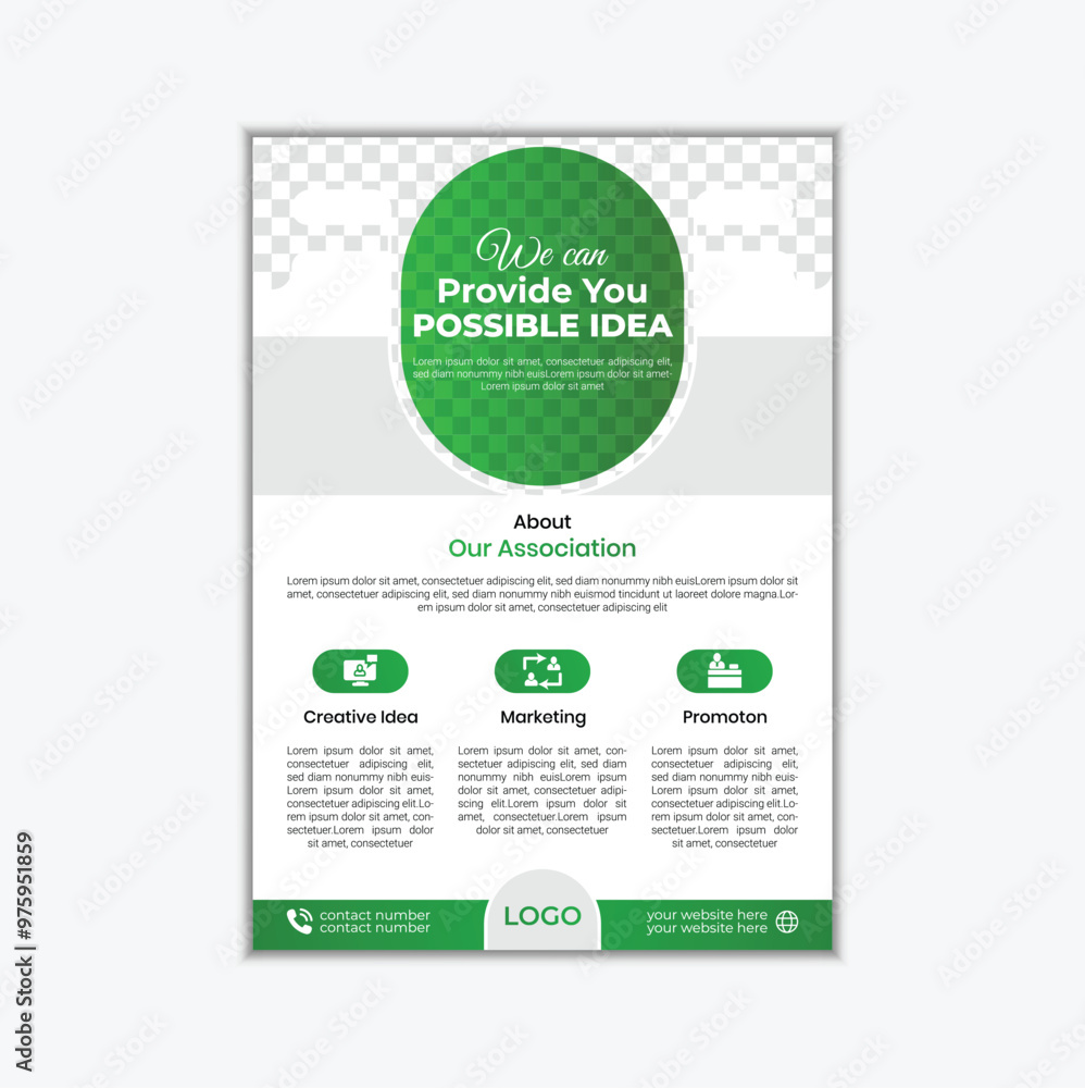 Business flyer design template Business flyer design template