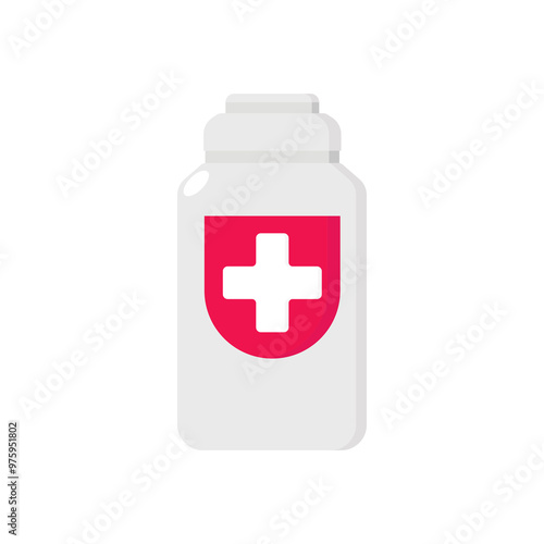 medic icon vector. Element For infographics design. simple flat vector isolated on white background