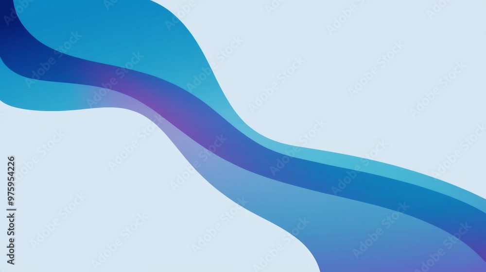 Naklejka premium Blue Gradient Abstract Background