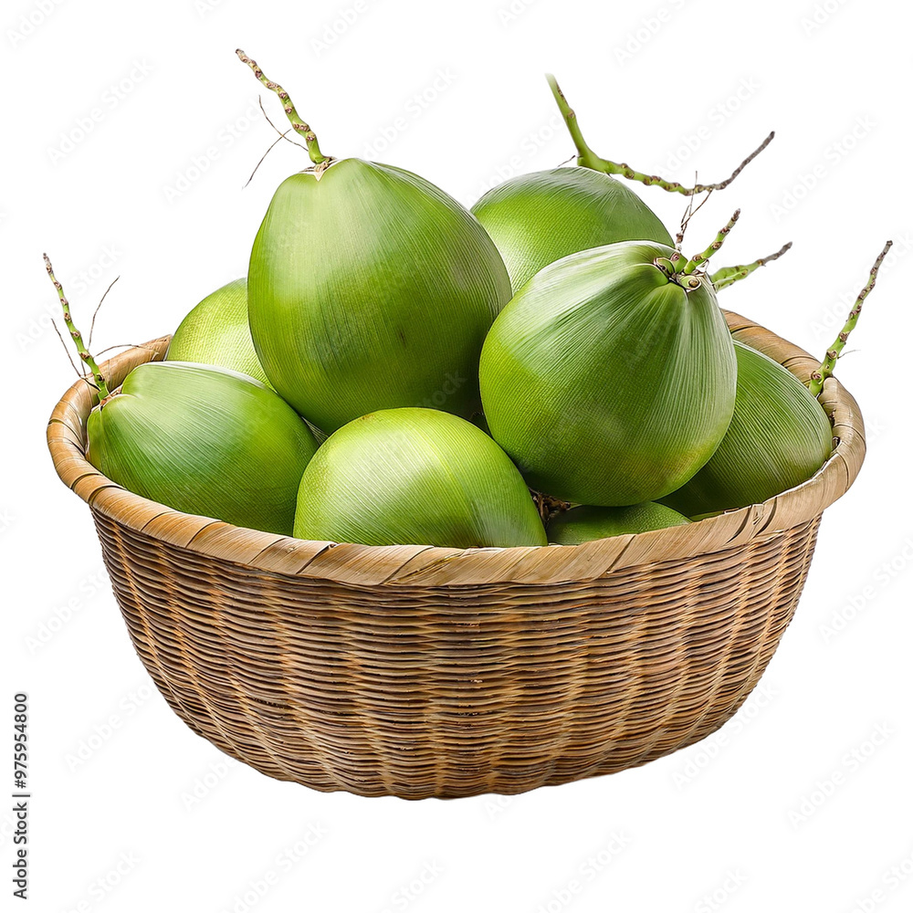 Coconut Isolated On A Transparent Background Coconut Isolated On A Transparent Background