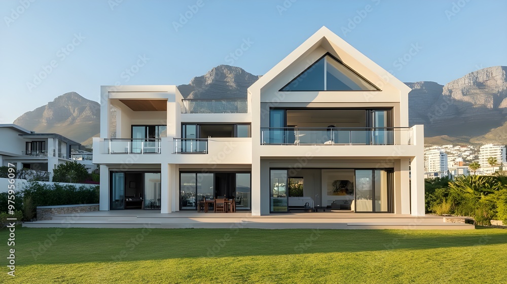 Luxurious Contemporary House with Clean Lines. Luxurious Contemporary House with Clean Lines.