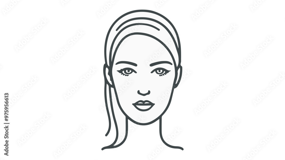 beautiful woman face illustration beautiful woman face illustration