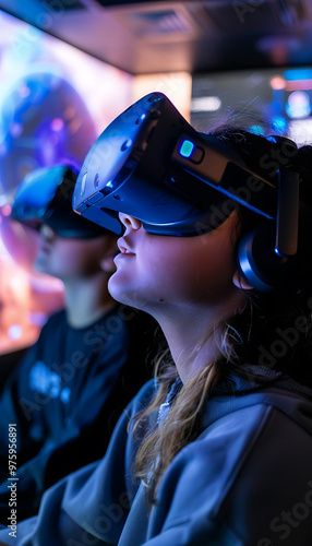 Teenagers Engaging with XR Technology to Explore Data Visualizations in a Virtual Learning Environment