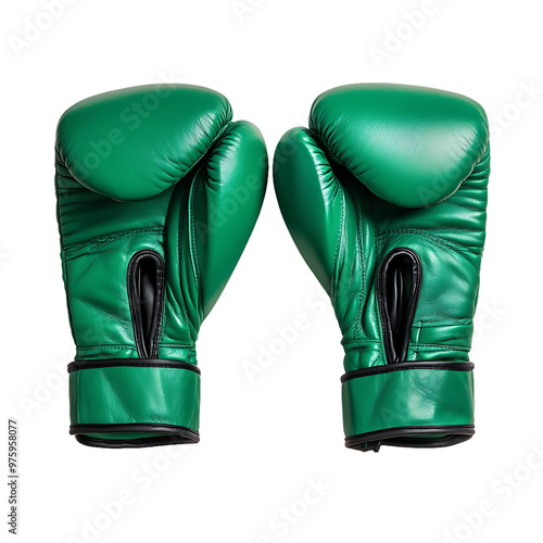 Boxing Gloves Green, Sports Equipment Boxing, Athletic Gear, Fighting Gloves, Martial Arts Gear, Training Boxing Gloves, Sparring Gloves photo