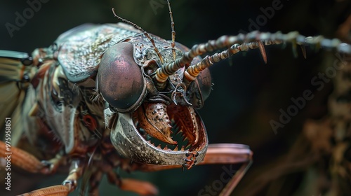 Dobsonfly close up wallpaper photo