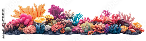 Vibrant underwater coral reef