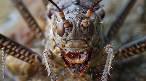 Dobsonfly close up wallpaper photo