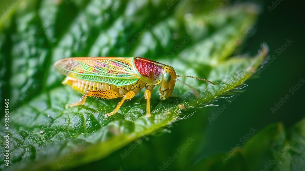 Leafhopper close up wallpaper