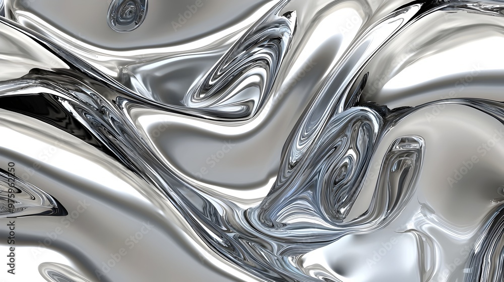 Captivating Metallic Swirls:A Mesmerizing Abstract Visual Experience Captivating Metallic Swirls:A Mesmerizing Abstract Visual Experience
