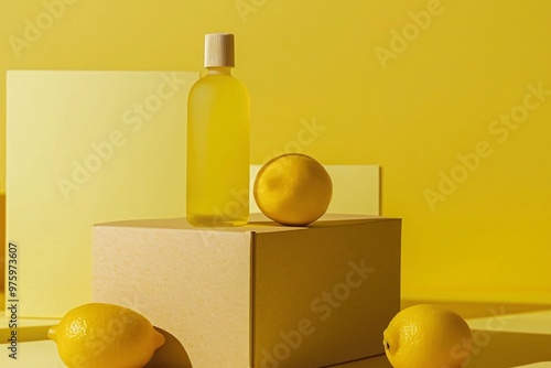 lemons and bottle