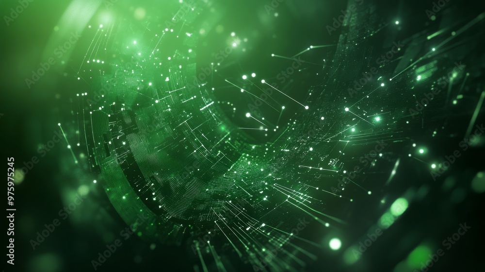 Fototapeta premium futuristic green background for ads