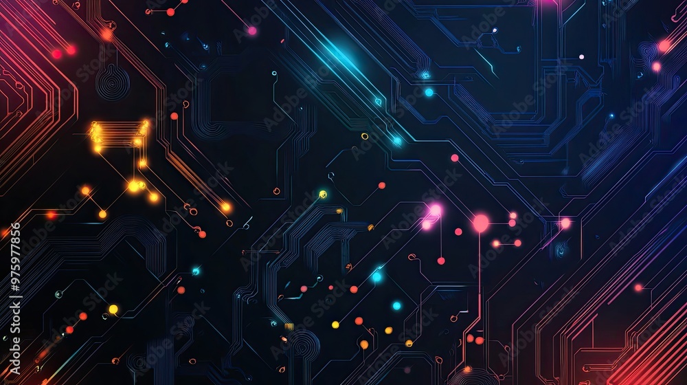 Technology background with circuit board texture Technology background with circuit board texture