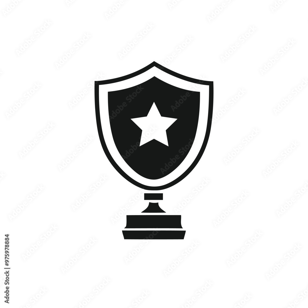Trophy Phatplus Solid icon vector or soccer game trophy Trophy Phatplus Solid icon vector or soccer game trophy