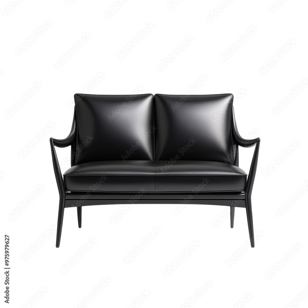 Stylish black sofa with sleek design, perfect for modern interiors and creating a comfortable living space. Stylish black sofa with sleek design, perfect for modern interiors and creating a comfortable living space.