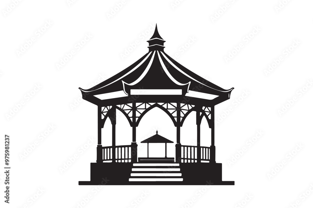 Pavilion silhouette vector illustration, Pavilion silhouette vector, Pavilion silhouette PNG Pavilion silhouette vector illustration, Pavilion silhouette vector, Pavilion silhouette PNG