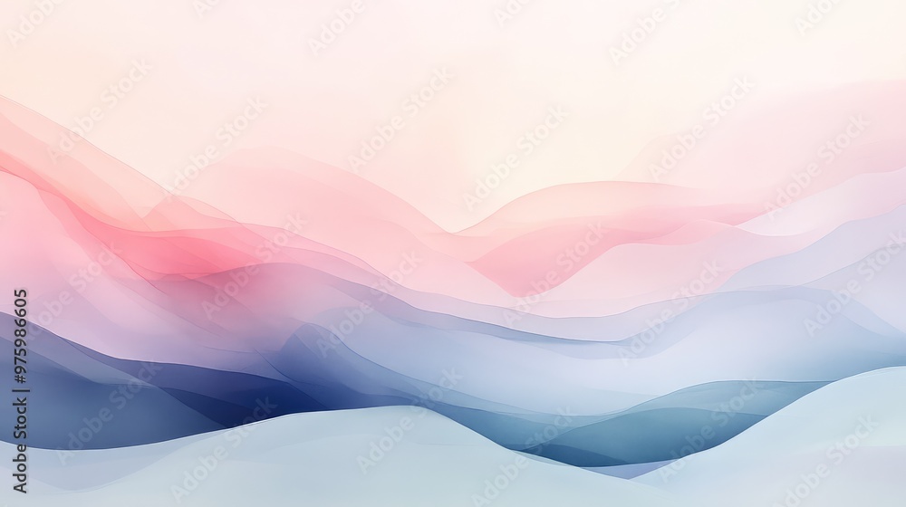 Layered pastel gradients blending into each other, creating an ethereal sense of calm. Layered pastel gradients blending into each other, creating an ethereal sense of calm.