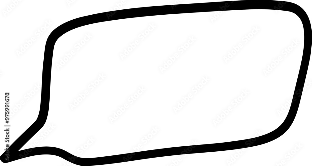 Hand-drawn Speech Bubble Hand-drawn Speech Bubble