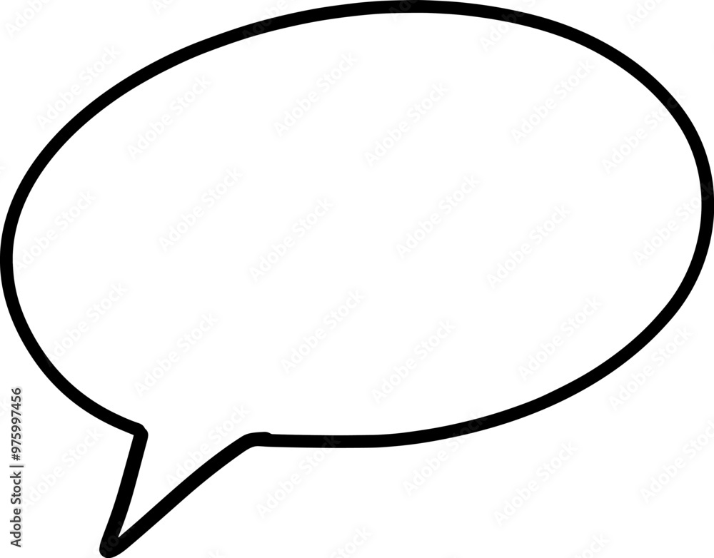 Speech Bubble Outline for Comics and Design Speech Bubble Outline for Comics and Design