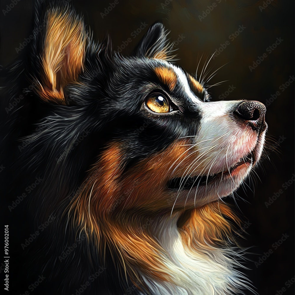 A close-up portrait of a loyal dog, showcasing its expressive eyes and vibrant fur, ideal for pet lovers and animal enthusiasts. A close-up portrait of a loyal dog, showcasing its expressive eyes and vibrant fur, ideal for pet lovers and animal enthusiasts.