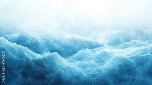 ethereal ice sheet landscape crystalline textures soft blue light minimalist composition climate change visualization abstract patterns in ice photo