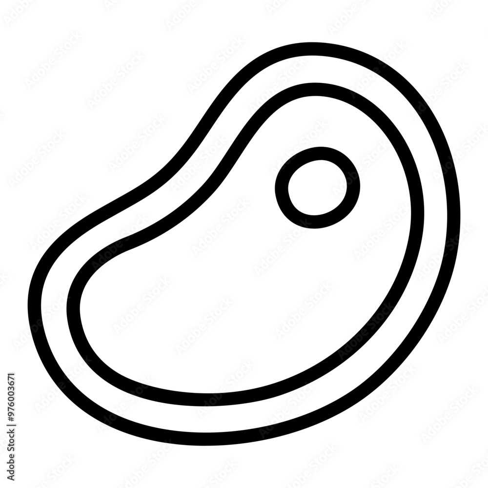 Hand drawn meat steak doodle line icon. Simple cartoon drawing, vector clip art illustration. Hand drawn meat steak doodle line icon. Simple cartoon drawing, vector clip art illustration.