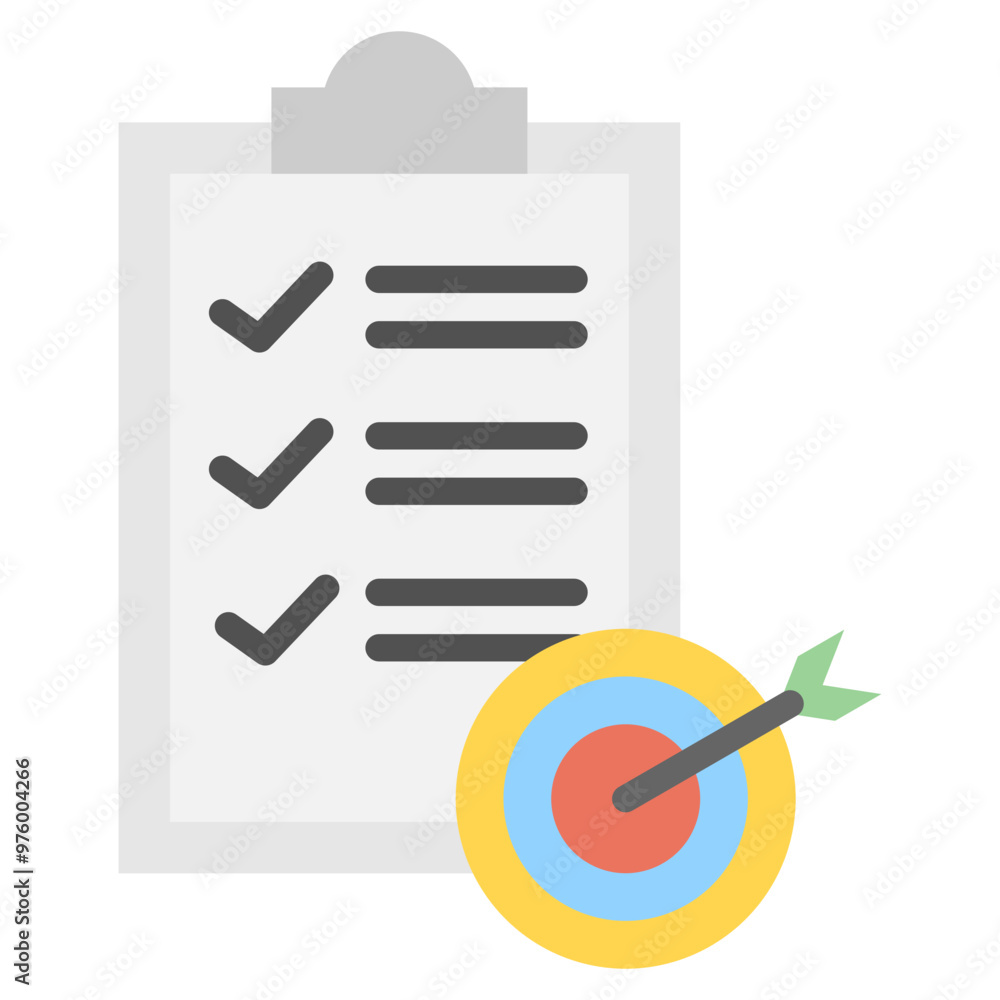 Target icon with flat style Target icon with flat style