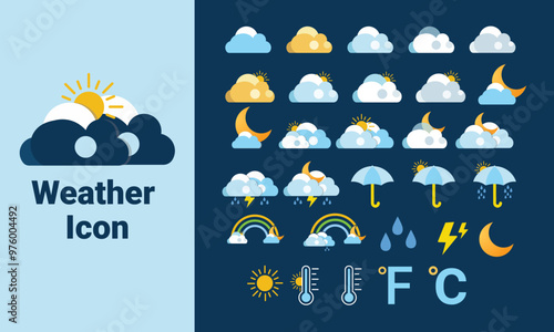 weather icon set .ui/ux element
