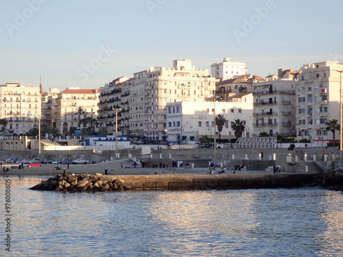 algeria, capital, mediterranean sea, africa, north africa, algiers, aerial africa, algeria capital, algerian, african village, algeria tourism, aerial, arab, road, arabic, jijel, morning, african. photo