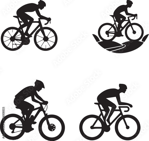 cycling silhouette icon