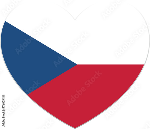 Czech Republic heart shape flag icon Free Download Czech Republic heart shape flag icon - GFXLoad