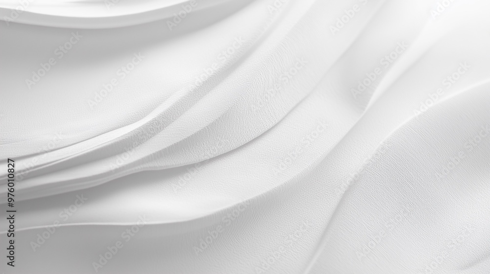 Soft White Fabric with Elegant Texture Soft White Fabric with Elegant Texture
