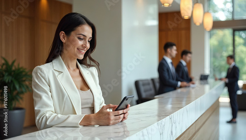 Beautiful receptionist girl 