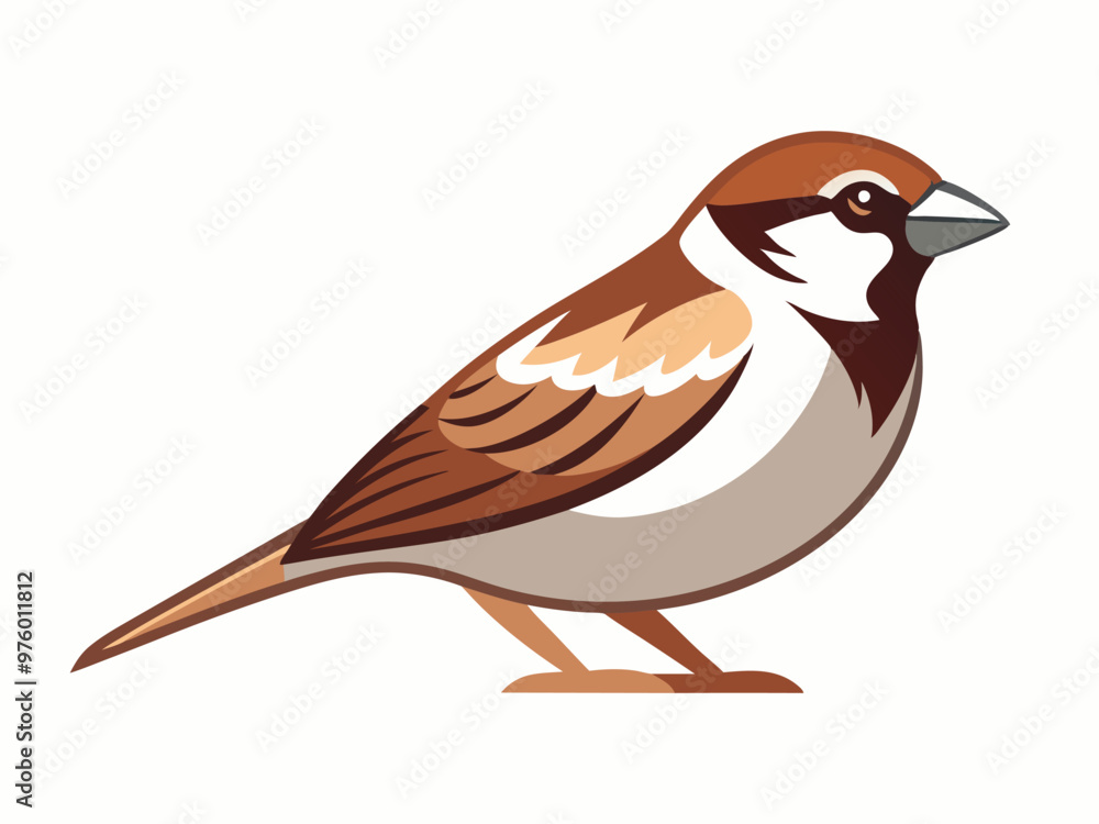 Obraz premium bird of the passerine family on a white background