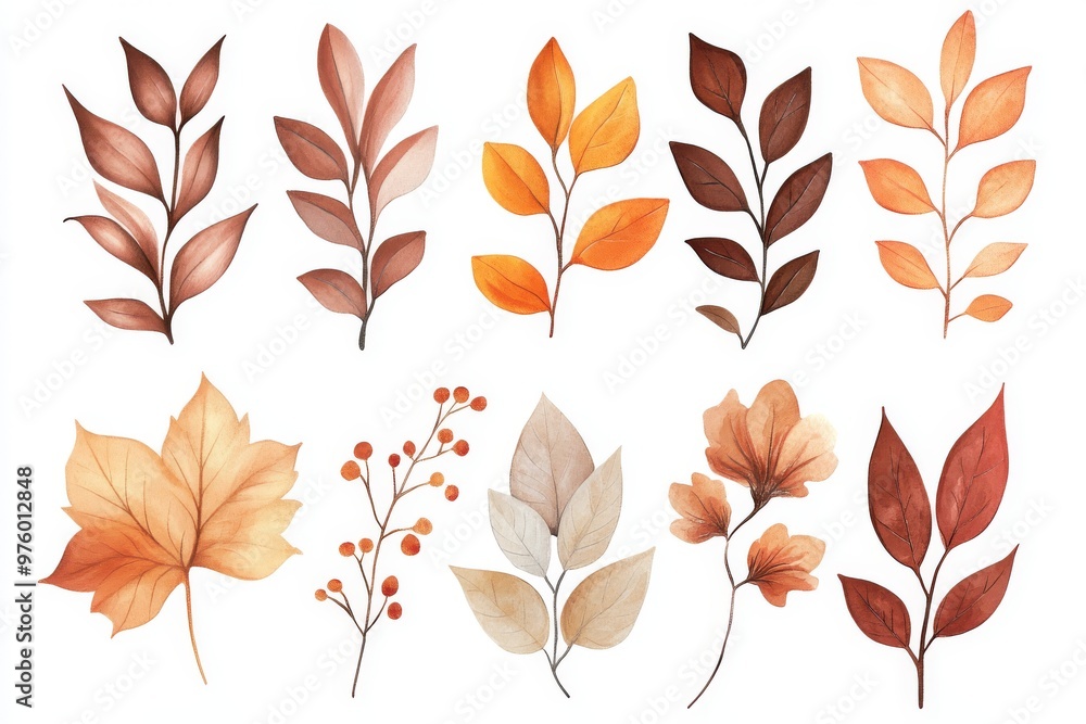 Fototapeta premium This stunningly beautiful fall floral wreath showcases vibrant autumn leaves and an array of colorful flowers, making it an excellent choice for a variety of invitations or seasonal card designs