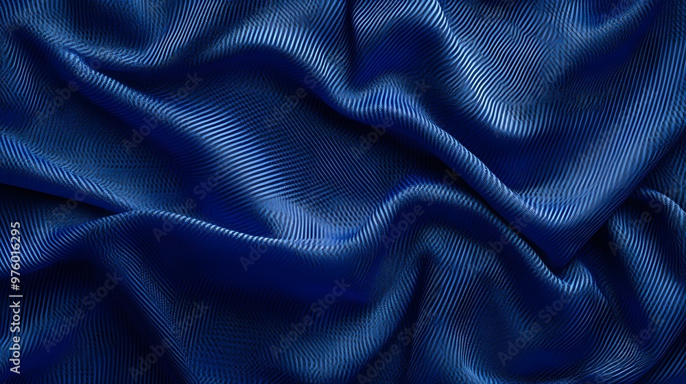 Blue sports jersey fabric texture background, close-up top view Blue sports jersey fabric texture background, close-up top view