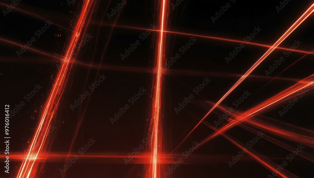 Abstract red light stripes with a speed effect. Abstract red light stripes with a speed effect.