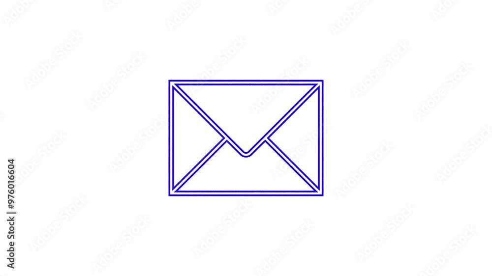 gmail icon animation on whate background. email, massege gmail icon animation on whate background. email, massege