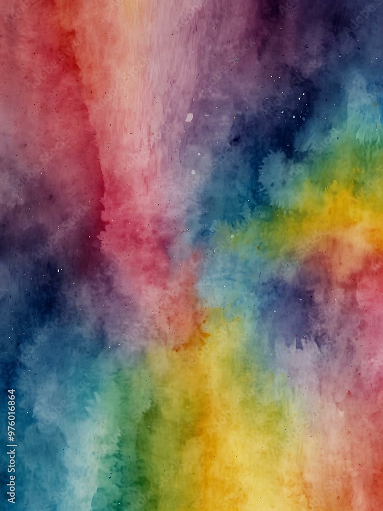 Abstract watercolor background with blue, yellow, pink, and purple. Abstract watercolor background with blue, yellow, pink, and purple.