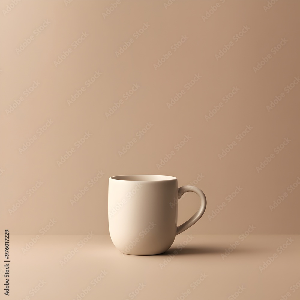 Minimalist Beige Ceramic Mug Minimalist Beige Ceramic Mug