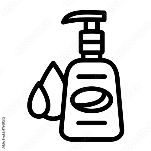 Facial cleanser vector icon style