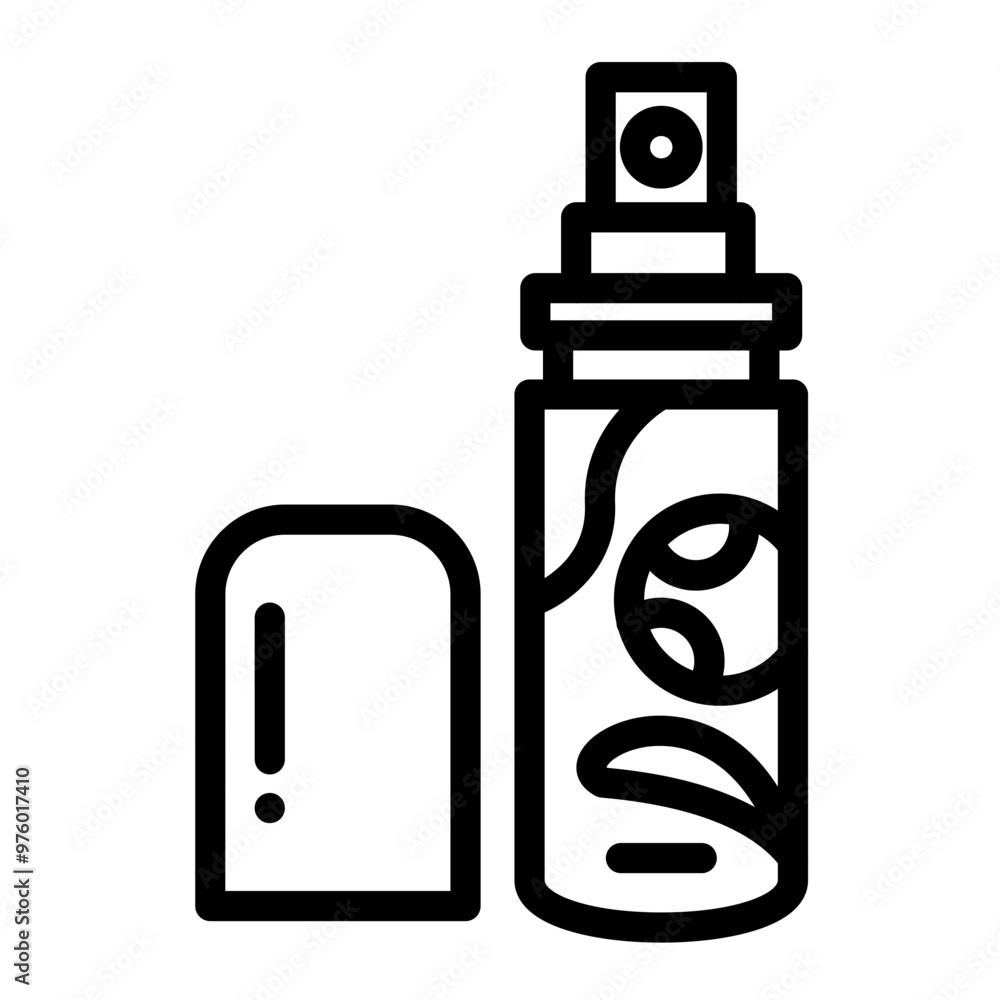 Makeup setting spray vector icon style Makeup setting spray vector icon style