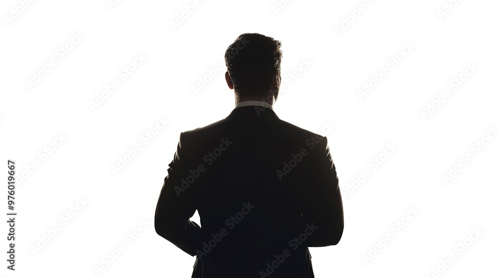 Consultant Silhouette on white background Consultant Silhouette on white background