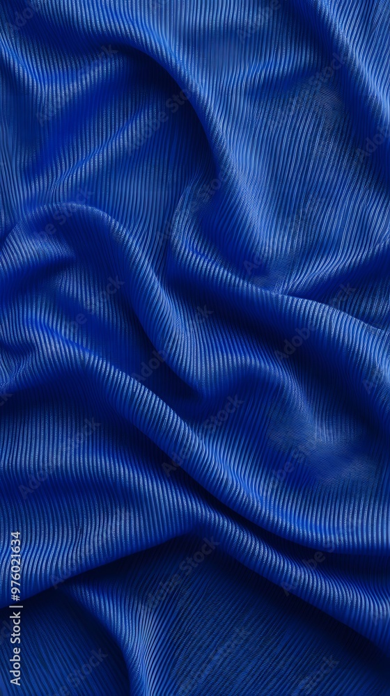 Blue sports jersey fabric texture background, close-up top view Blue sports jersey fabric texture background, close-up top view