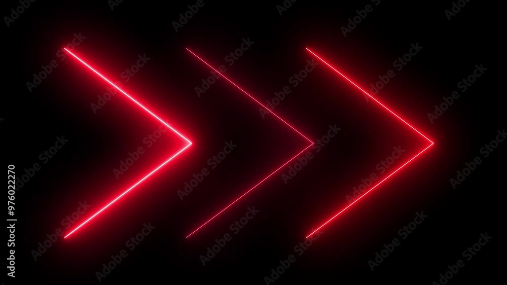 glowing neon arrow animation on black background. Neon arrow lamp wall sign isolated. glowing neon arrow animation on black background. Neon arrow lamp wall sign isolated.