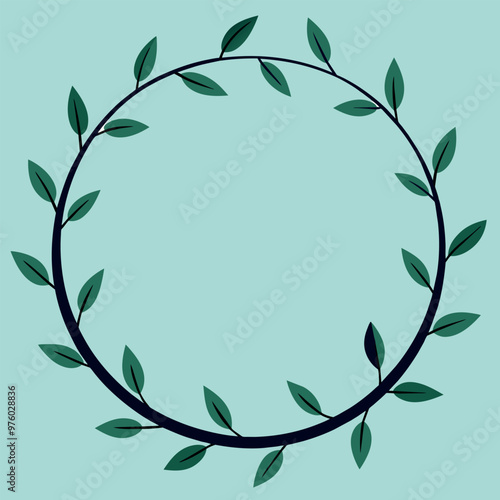 Branches Around the Empty Space Vector - Elegant Vector Art for Creative Projects