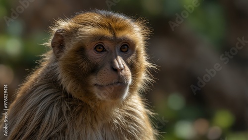 Barbary macaque.