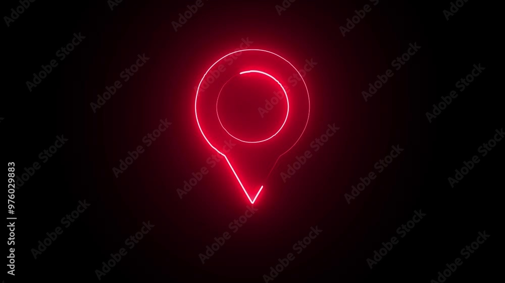 located map pin marker animation on black background . Sign and pin to indicate the route located map pin marker animation on black background . Sign and pin to indicate the route