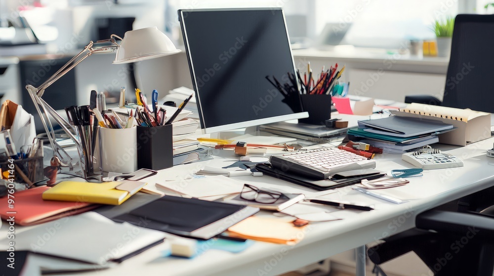 Cluttered Office Desk Cluttered Office Desk
